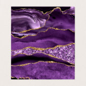 Modèle de carte de visite Purple Gold Parties scin (Intérieur déplié)