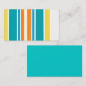 modèle de carte de visite rayures colorées (Devant / Derrière)
