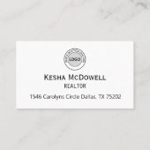 Modèle de carte de visite Real Estate Realer (Dos)