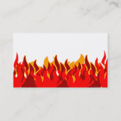 Modèle de carte de visite Red Flames (Dos)