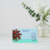 Modèle de carte de visite Red Rose Bouquet (Debout devant)