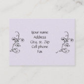 Modèle de carte de visite rétroactive (Dos)