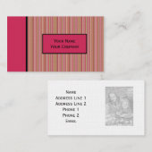 Modèle de carte de visite rétrospectivement conçue (Devant / Derrière)