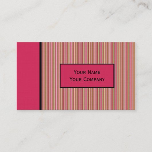 Modèle de carte de visite rétrospectivement conçue (Devant)