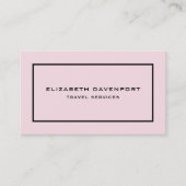 modèle de carte de visite rose (Devant)