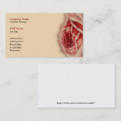 Modèle de carte de visite rose (Devant / Derrière)