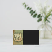 modèle de carte de visite route 66 photo art (Debout devant)