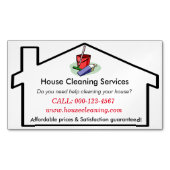 Modèle de carte de visite Services de nettoyage de (devant)