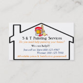 Modèle de carte de visite Services de peinture mai (Devant)