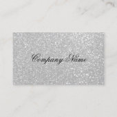 Modèle de carte de visite Silver parties scintilla (Dos)