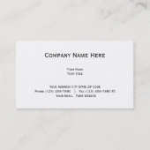 Modèle de carte de visite simple 1 (Devant)