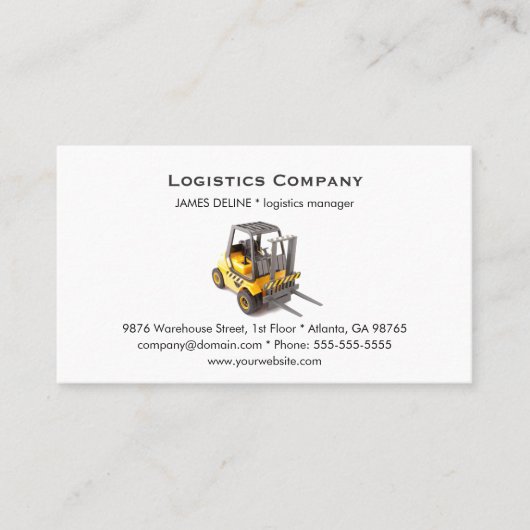 Modèle de carte de visite simple de la société log (Devant)