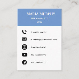 Modèle de carte de visite simple et professionnel