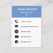 Modèle de carte de visite simple et professionnell (Devant)