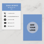 Modèle de carte de visite simple et professionnell (Devant / Derrière)