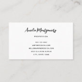Modèle de carte de visite Singapour + Dongle Font (Dos)