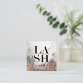 Modèle de carte de visite Smokey Marble LASH ARTIS (Debout devant)