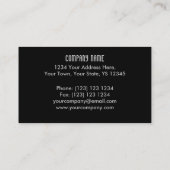 Modèle de carte de visite Sound Blue Dark (Dos)