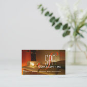 Modèle de carte de visite spa et massage (Debout devant)