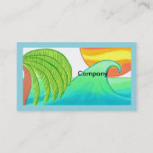Modèle de carte de visite Sun and Surf (Dos)