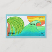 Modèle de carte de visite Sun and Surf (Devant)