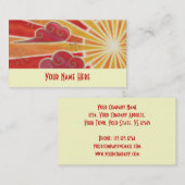 Modèle de carte de visite Sunset (Devant / Derrière)