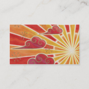 Modèle de carte de visite Sunset retour