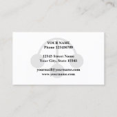 Modèle de carte de visite symbole de logo de l'ate (Dos)