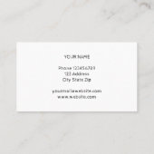 Modèle de carte de visite tableau noir (Dos)