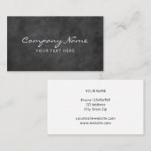 Modèle de carte de visite tableau noir (Devant / Derrière)