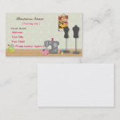 Modèle de carte de visite temps cousu (Devant / Derrière)