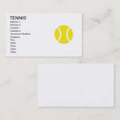 Modèle de carte de visite Tennis (Devant / Derrière)