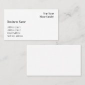 Modèle de carte de visite (Terminer par exemple) (Devant / Derrière)