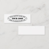 Modèle de carte de visite texte personnalisé du lo (Devant / Derrière)