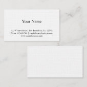 Modèle de carte de visite texture lin (Devant / Derrière)