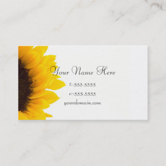 Modèle de carte de visite ** tournesol audacieux