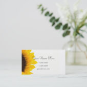 Modèle de carte de visite ** tournesol audacieux (Debout devant)