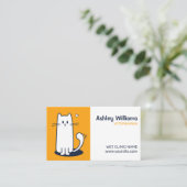 Modèle de carte de visite vétérinaire Soins aux an (Debout devant)