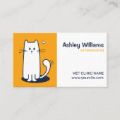 Modèle de carte de visite vétérinaire Soins aux an (Devant)