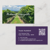 Modèle de carte de visite Vineyard (Devant / Derrière)