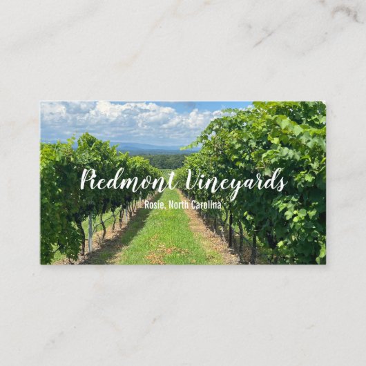 Modèle de carte de visite Vineyard (Devant)