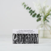 Modèle de carte de visite Western Horse Tack (Debout devant)