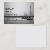 Modèle de carte de visite Yachts II (Devant / Derrière)