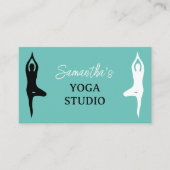 Modèle de carte de visite Yoga Studio avec logo de (Devant)