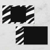 modèle de carte de visite zebra stripes (Devant / Derrière)