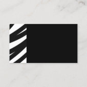 modèle de carte de visite zebra stripes (Dos)