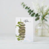 Modèle de carte de visite zen relaxant (Debout devant)