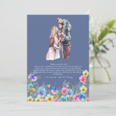 Modèle de carte de vœux à l'occasion de la fête de (Debout devant)