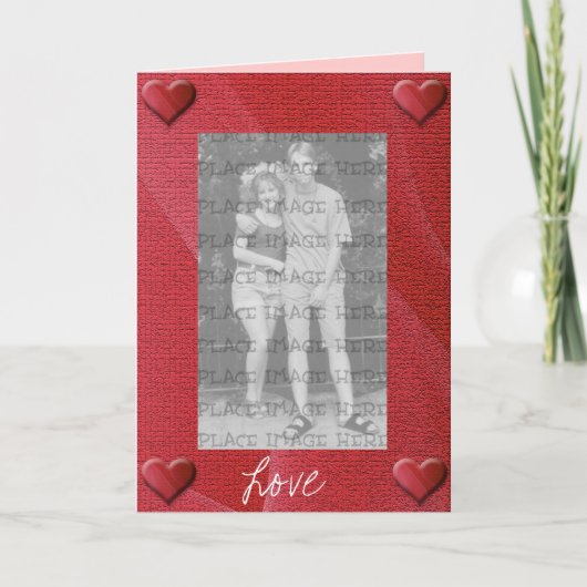 Modèle de carte de vœux d'amour (Devant)