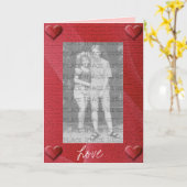Modèle de carte de vœux d'amour (Fleur jaune)